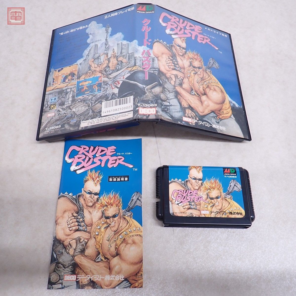  operation guarantee goods MD Mega Drive Crew do Buster CRUDE BUSTER data East DATA EAST box opinion attaching [10