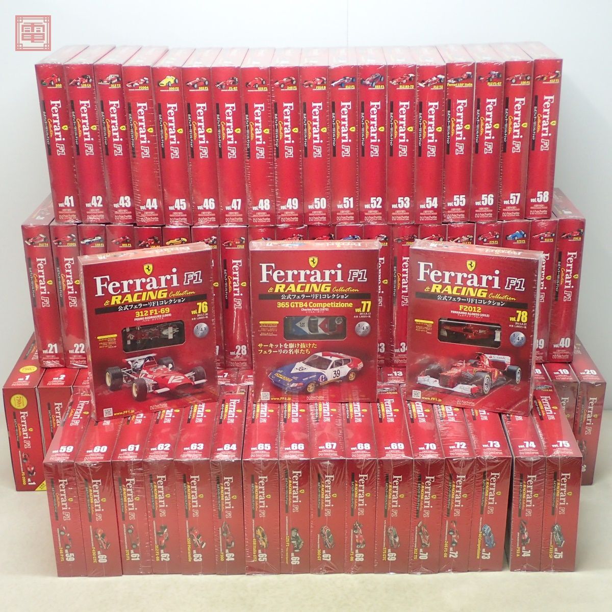 芸能人愛用のルームウェア 未開封 アシェット ミニカー【SP 等 312/512/F2004 Ferrari まとめて77点セット 第1〜70、72〜78号 フェラーリF1コレクション 公式 1/43 レーシングカー