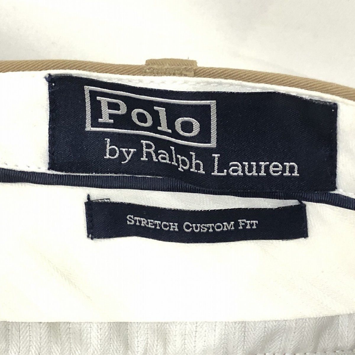 ■本物【Polo by Ralph Lauren】ラルフローレン/チノパンツ[36/32　XLサイズ相当]ベージュ《やや美品》/_画像5