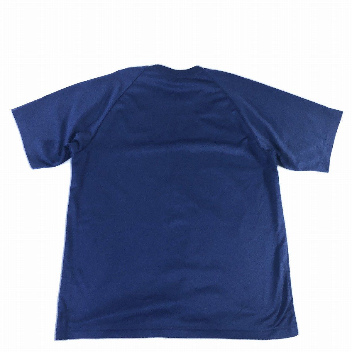 ■【YONEX】ヨネックス/半袖 トレーニング ラグラン Tシャツ[L]紺×白《美品》の画像2