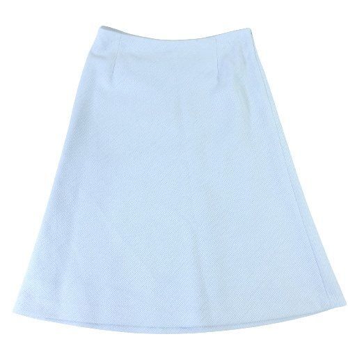 ■【ANAYI】アナイ/ひざ丈　台形スカート[38/Mサイズ相当]ライトブルー《美品》/_画像1