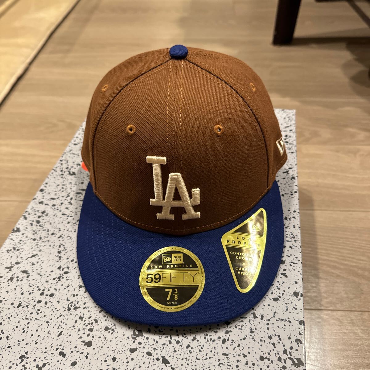 サイズ7-3/8 ニューエラ ロサンゼルス ドジャース LP 59FIFTY New Era LA Dodgers 帽子 キャップ 大谷翔平 MLB ブラウン 5950 ヤンキース_画像2