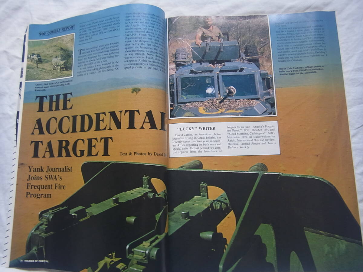 絶版 アメリカ 軍事 傭兵雑誌 ソルジャーオブフォーチュン 1989年11-1990年1月号 3冊セット SOLDIER OF FORTUNE_画像5