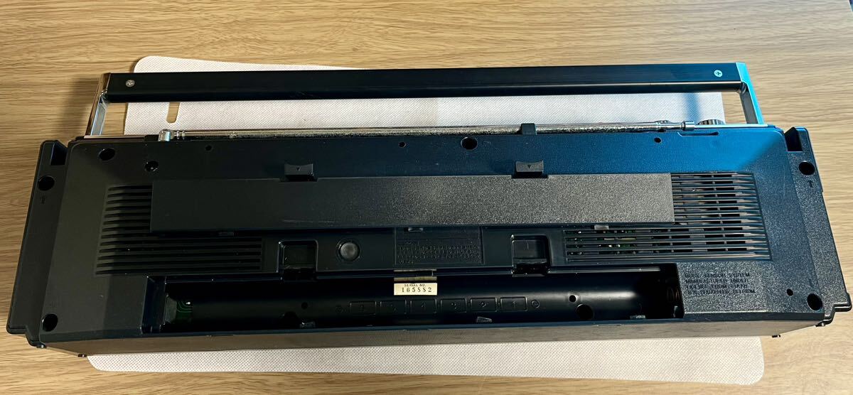 SONY ダブルラジカセ 昭和レトロ レッド ヴィンテージ CFS-W80 A面側再生不具合 可動品 激安一円スタートの画像3