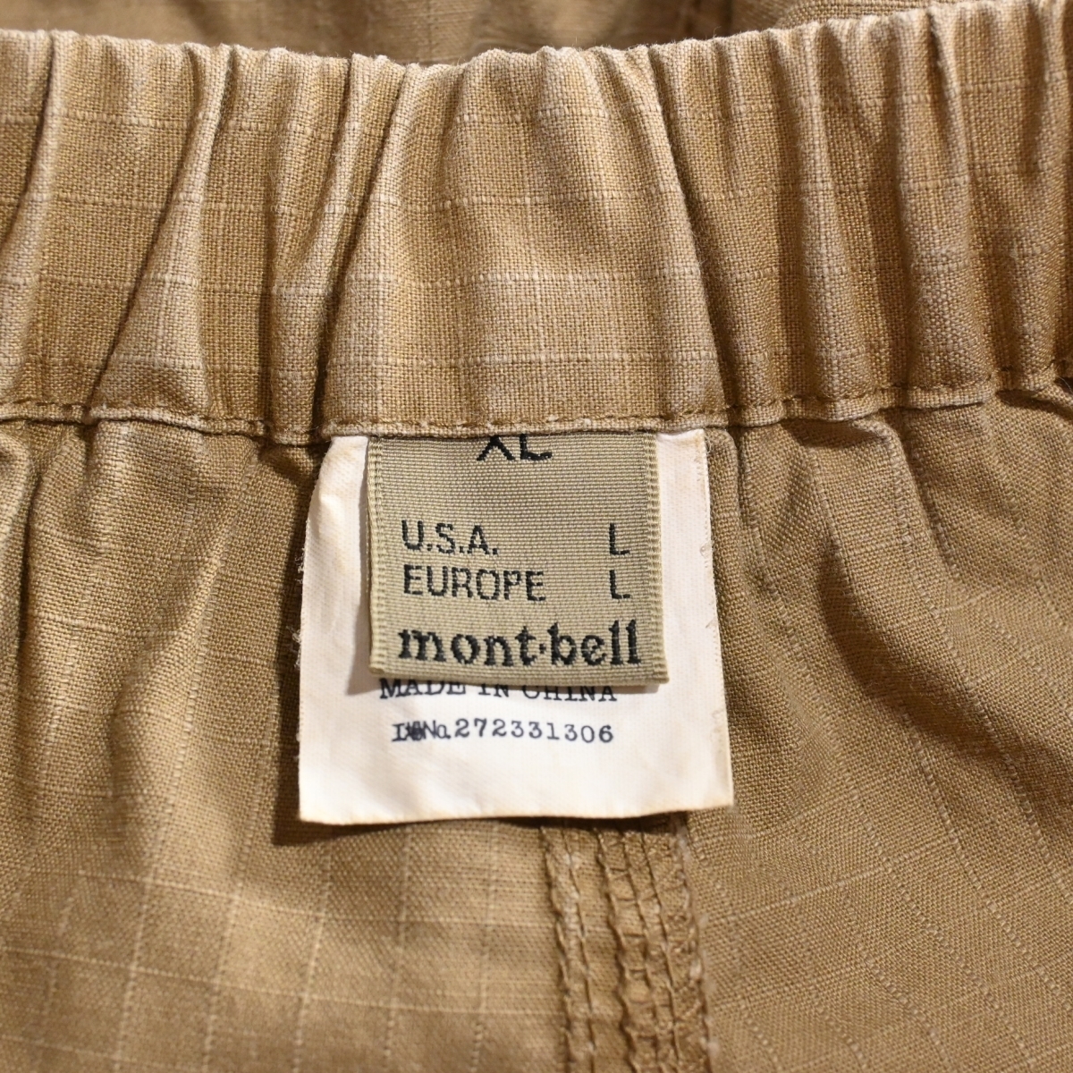 メンズXL モンベル mont-bell カーキ ショートパンツ_画像3