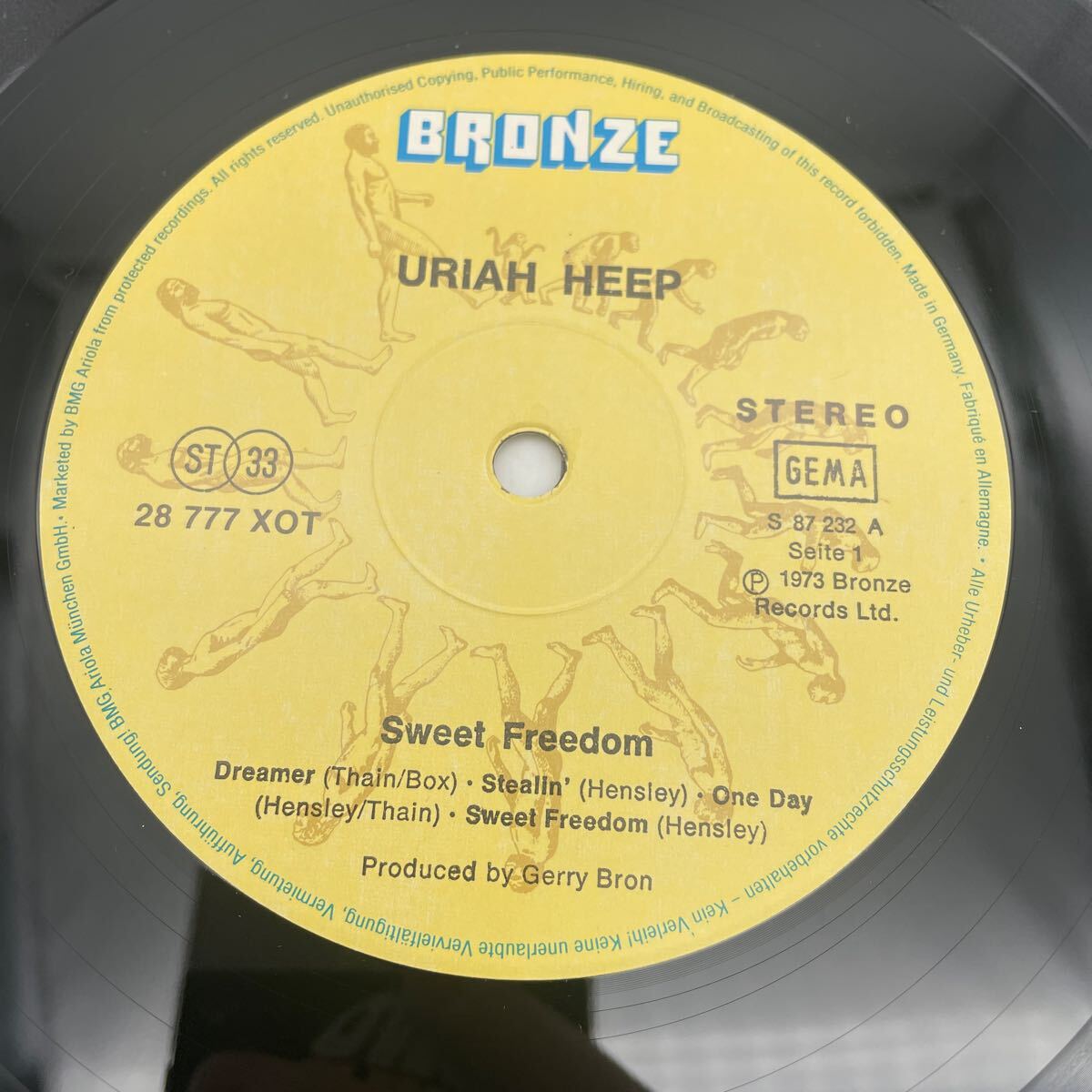 【ドイツ盤オリジナル】ユーライア・ヒープ/スウィート・フリーダム/Uriah Heep/Sweet Freedom/レコード/LP/A3/B5の画像6