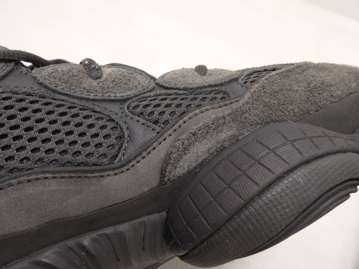 mf61) adidas YEEZY 500 UTILITY BLACK アディダス イージー500 ユーティリティブラック スニーカー F36640 28.5cmの画像8