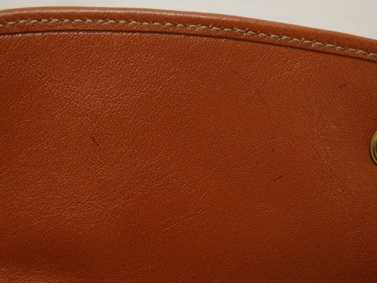 mf63) IL BISONTE Il Bisonte flap long wallet 54162304340 long wallet scorch nme Camel leather cow leather 