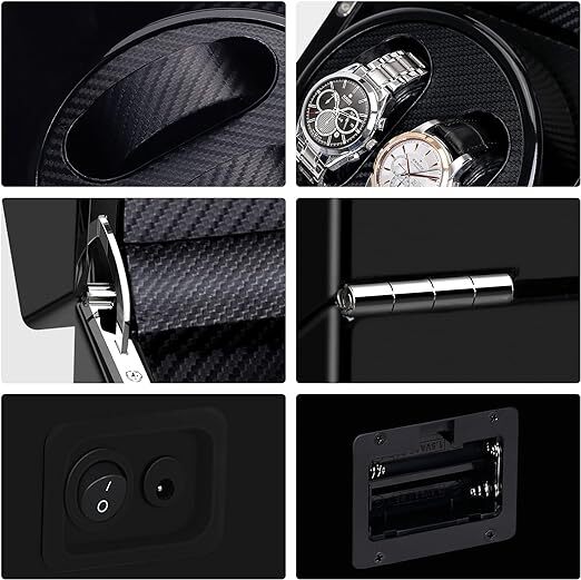  winding machine 2 ps to coil black watch Winder self-winding watch up machine clock storage case arm clock case made in Japan Mabuchi motor design 