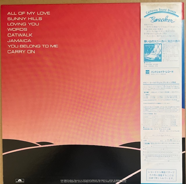 BOBBY CALDWELL【CARRY ON】ボビー・コールドウエル【シーサイド・センチメンタル】国内・1982年・20MM9037　美品　_画像3