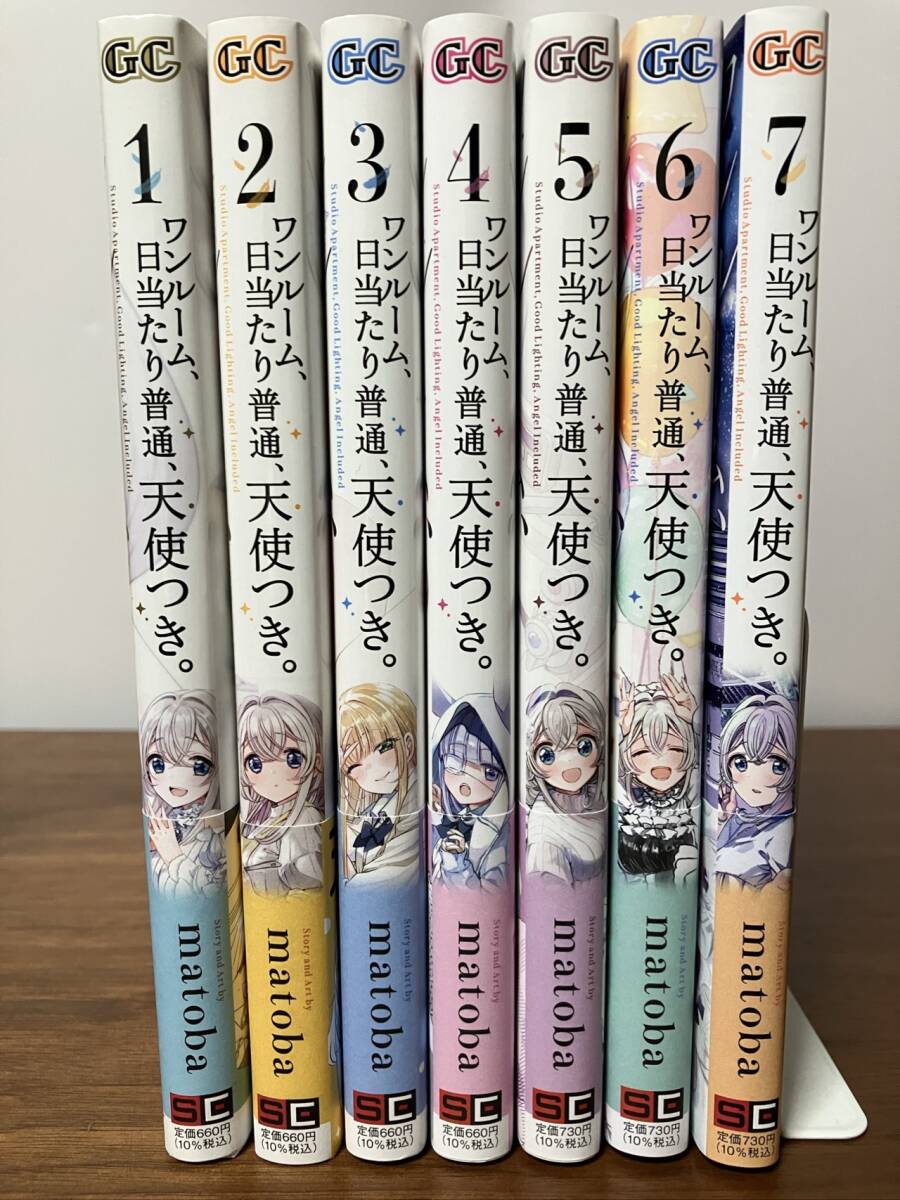 matoba[ one room, day per normal, angel attaching.]1-7 volume * all the first version * obi 