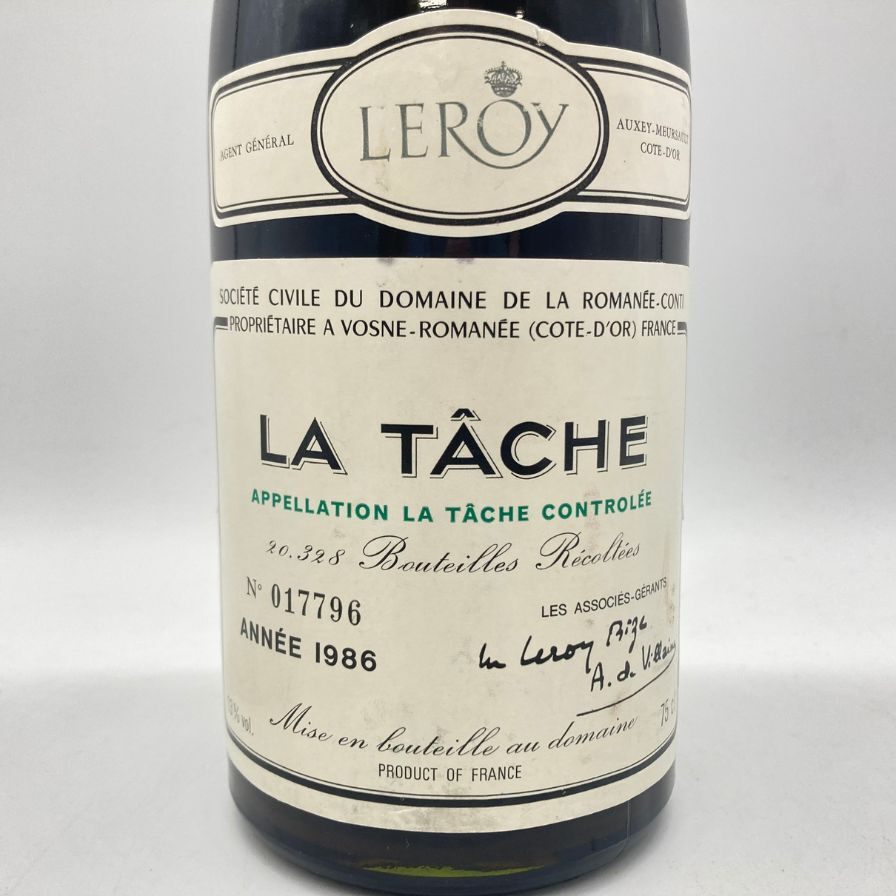 ドメーヌ ド ラ ロマネコンティ ラターシュ 1986 750ml 13% DRC Domaine de la Romane-Conti La Tache 【同梱不可】【D4】_画像4