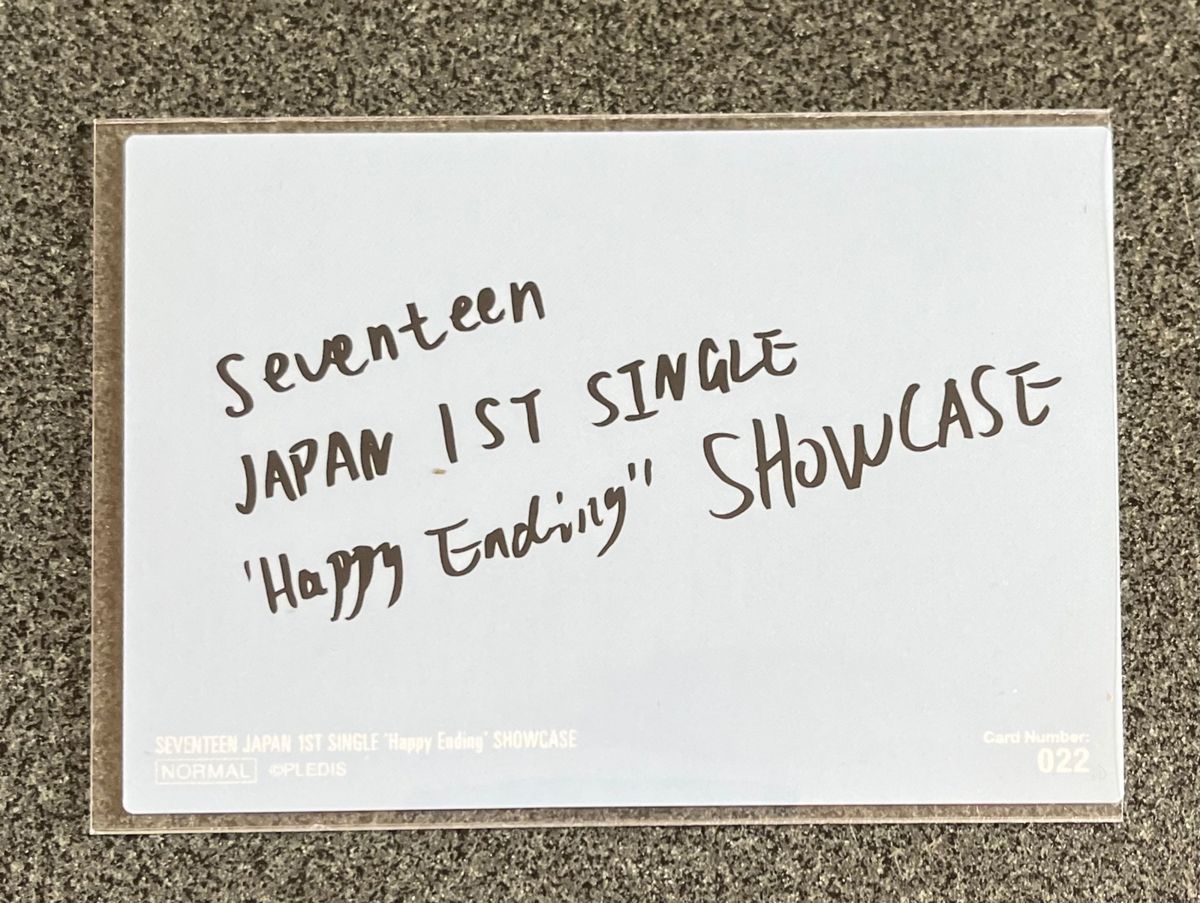 SEVENTEEN ミンハオ happy ending ショーケース トレカ4枚 THE8 SEVENTEEN ミンハオ happy ending ショーケース トレカ4枚 THE8