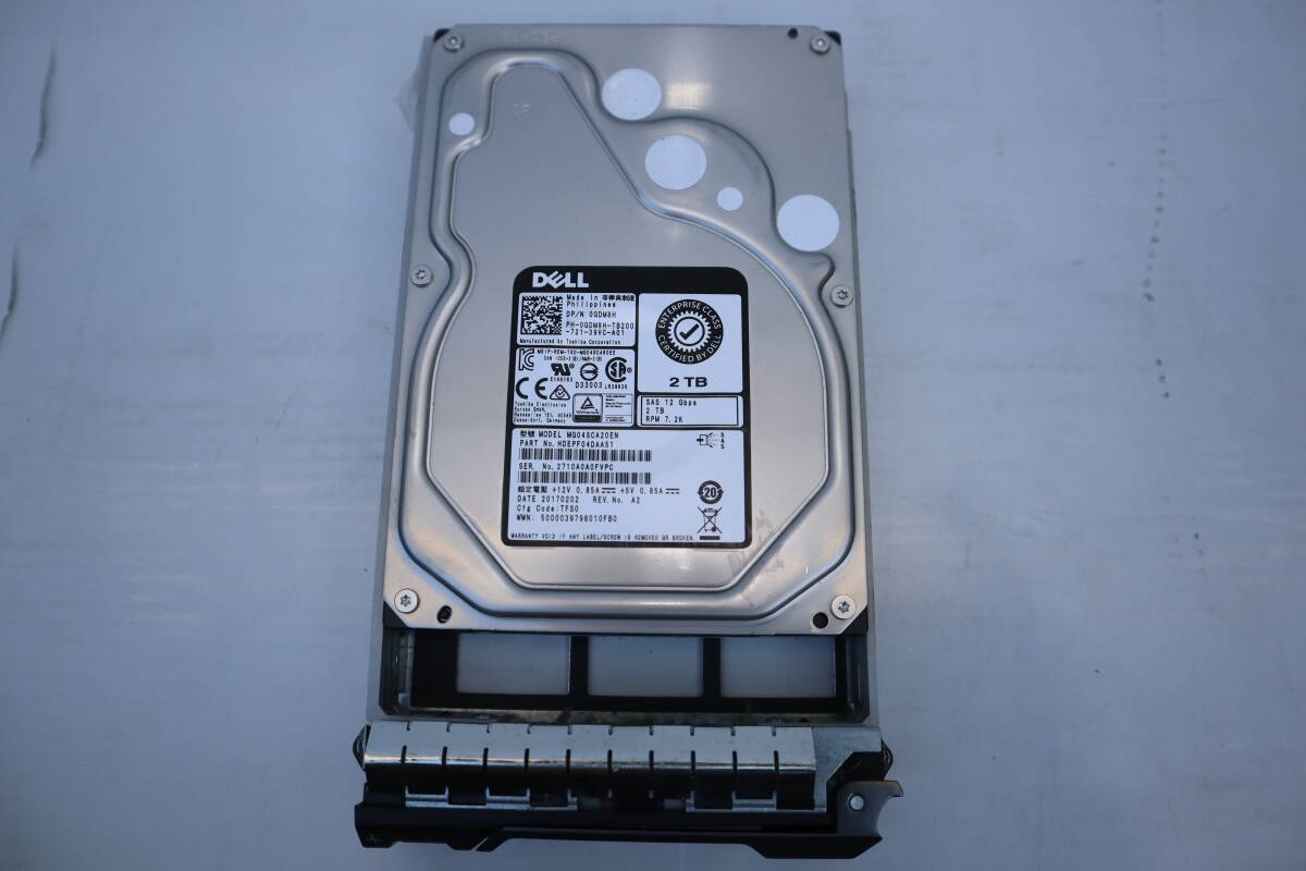 E8598(RK) Y Dell 2TB 12GB 7.2KSAS 3.5 дюймовый жесткий диск MG04SCA20EN 0GDM8H