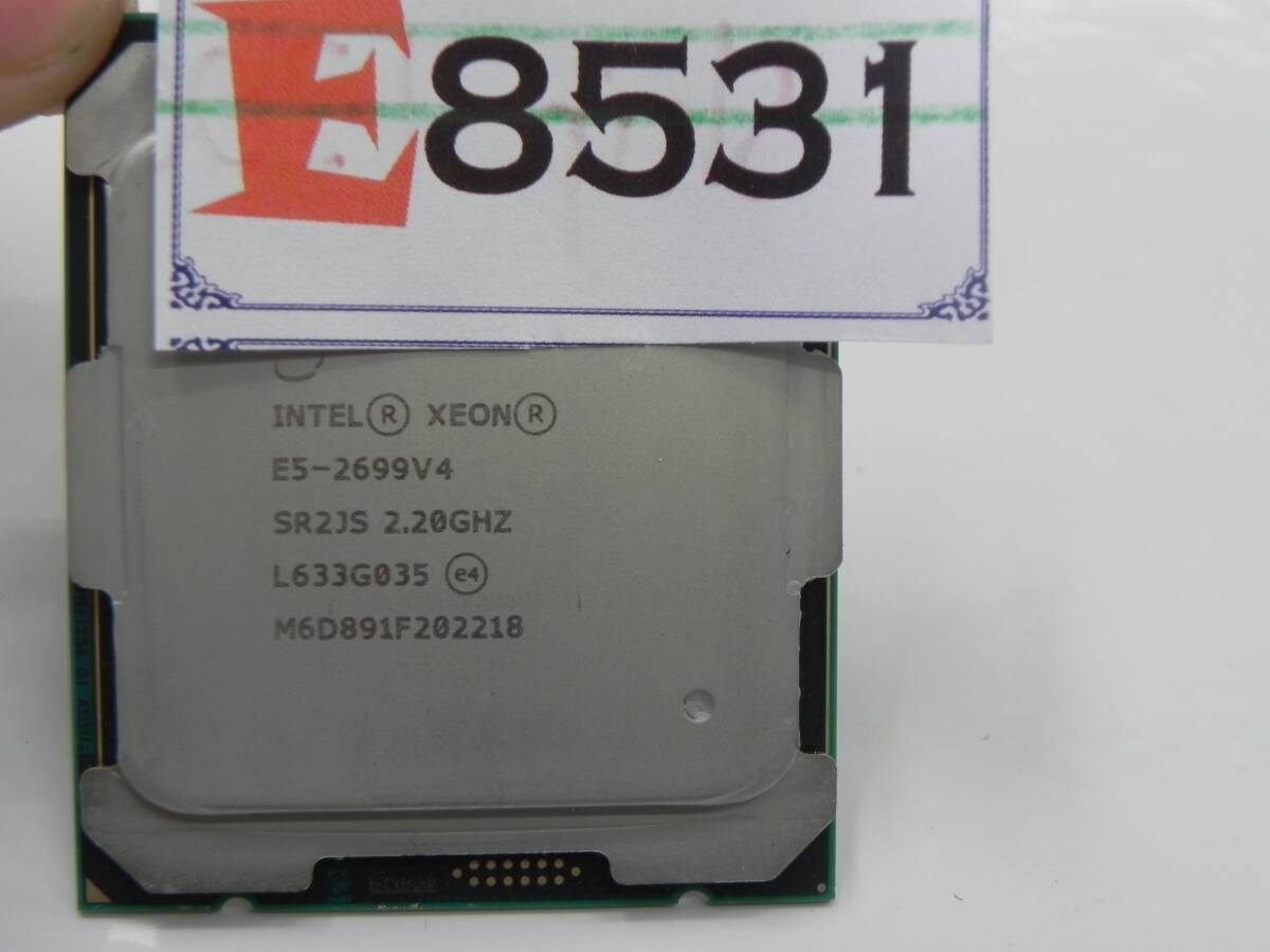 E8531(4) L 2個セット CPU インテル Intel XEON E5-2699 V4 プロセッサー 中古 動作未確認_画像3