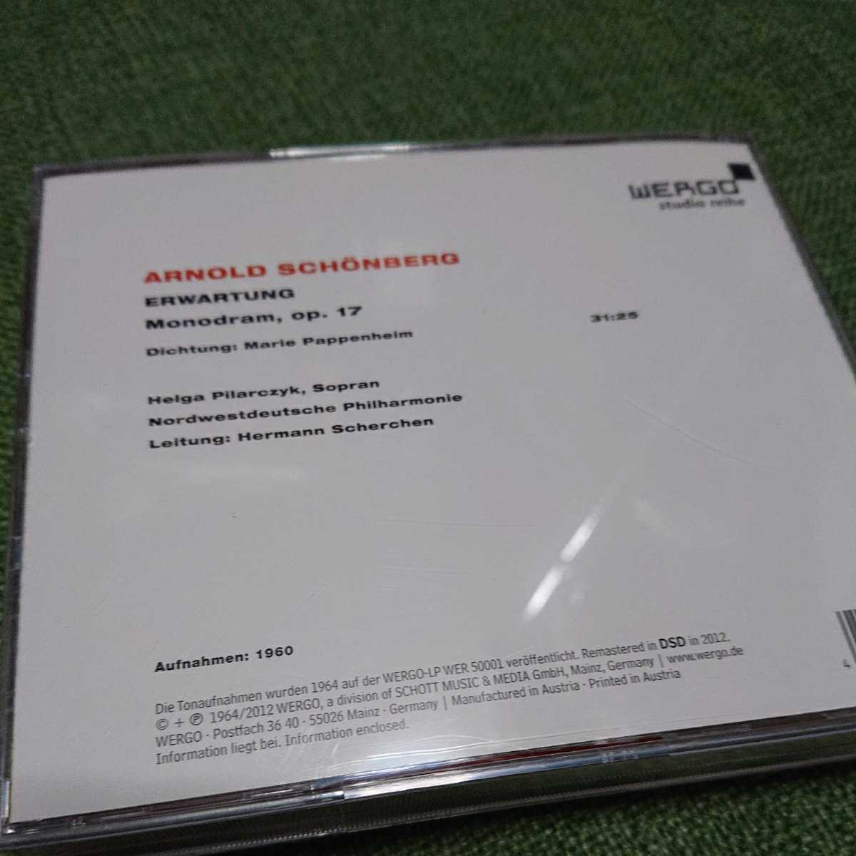 【謎の名盤】シェルヘン指揮NDR Schoenberg: Erwartung - Monondram Op.17の画像2