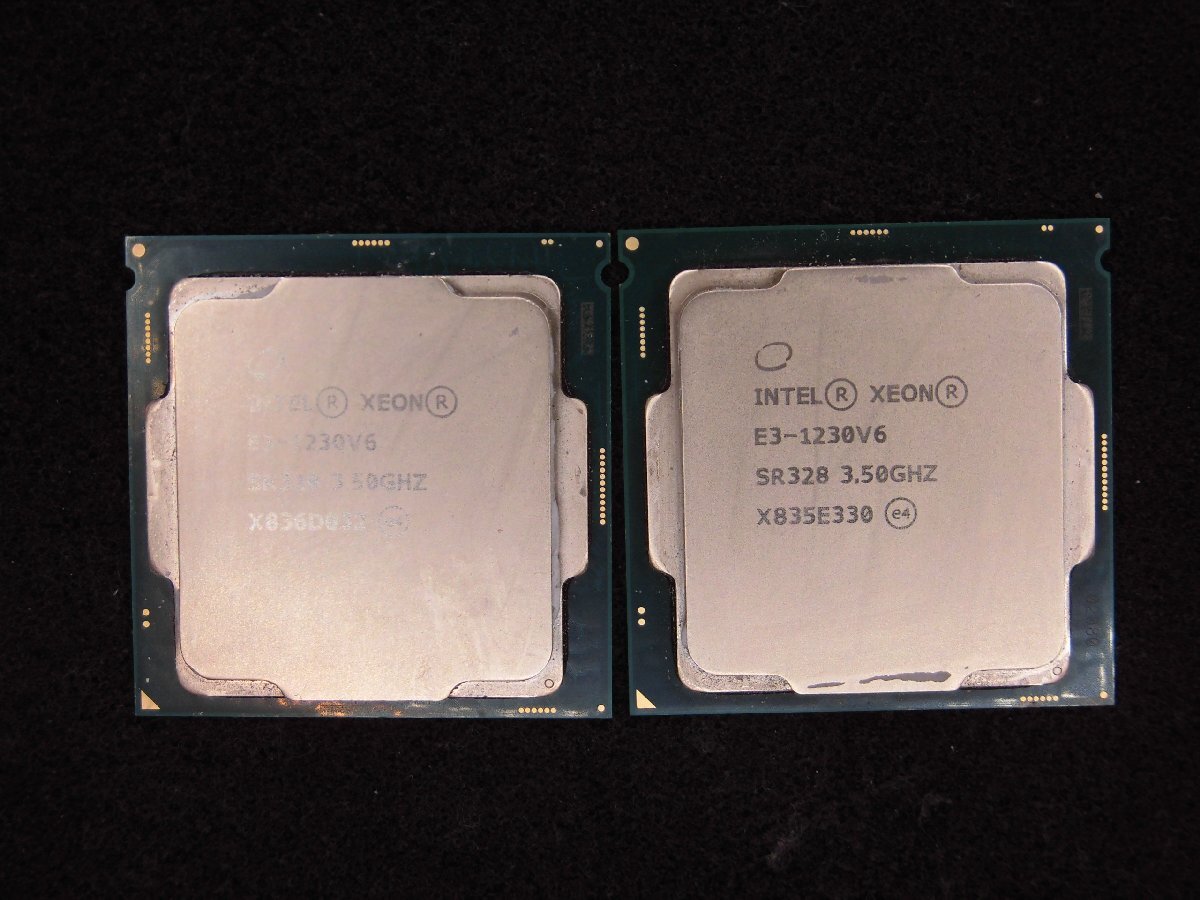 [T544]CPU*XEON E3-1230V6 3.50GHz 2 piece set 