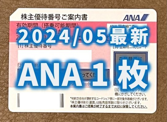 【2024年5月最新】ANA 全日空 株主優待券 1枚_送料無料_画像1