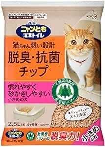 ニャンとも清潔トイレ 花王 脱臭・抗菌チップ 小さめの粒 2.5L [猫砂_画像1