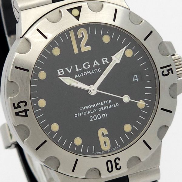 1円 BVLGARI ブルガリ ディアゴノ スクーバ SD38S 自動巻 動作品 KN0416T（NN 99）の画像1