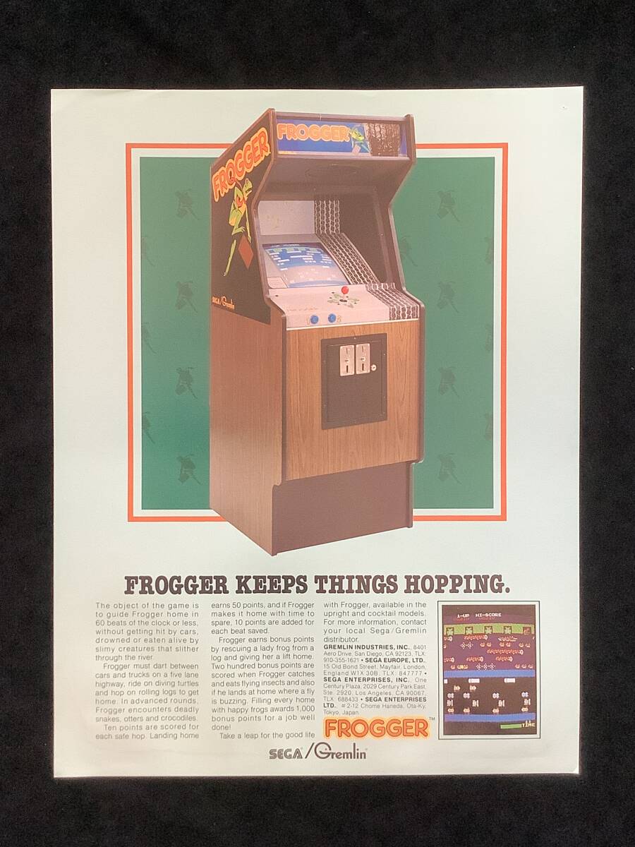  Sega Gremlin / leaflet froga-/ FROGGER 1981 year 