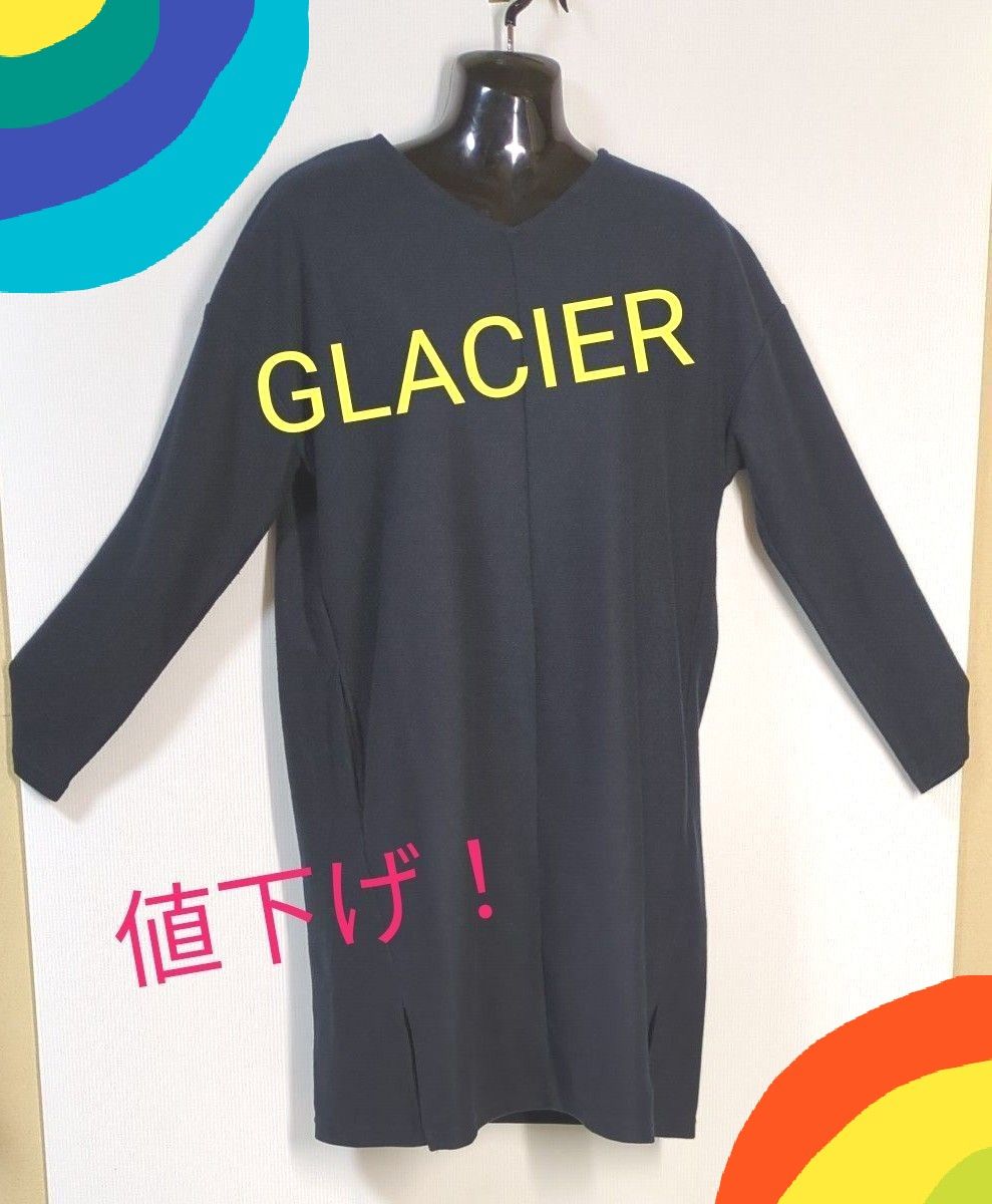 4-⑦ GLACER ワンピース チュニック膝丈 厚手