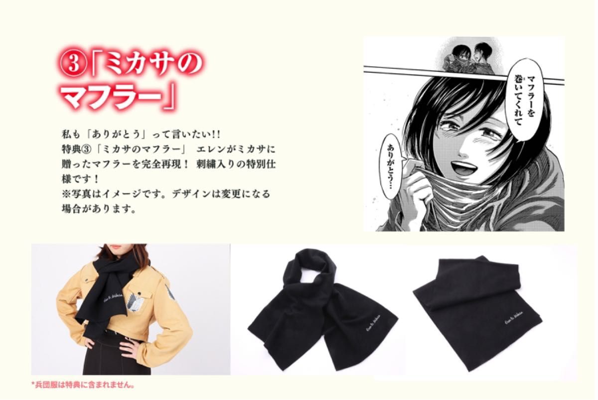 進撃の巨人 FLY 画集特典 複製原画 封筒 ミカサのマフラー 進撃の巨人 FLY 画集特典 複製原画 封筒 ミカサのマフラー