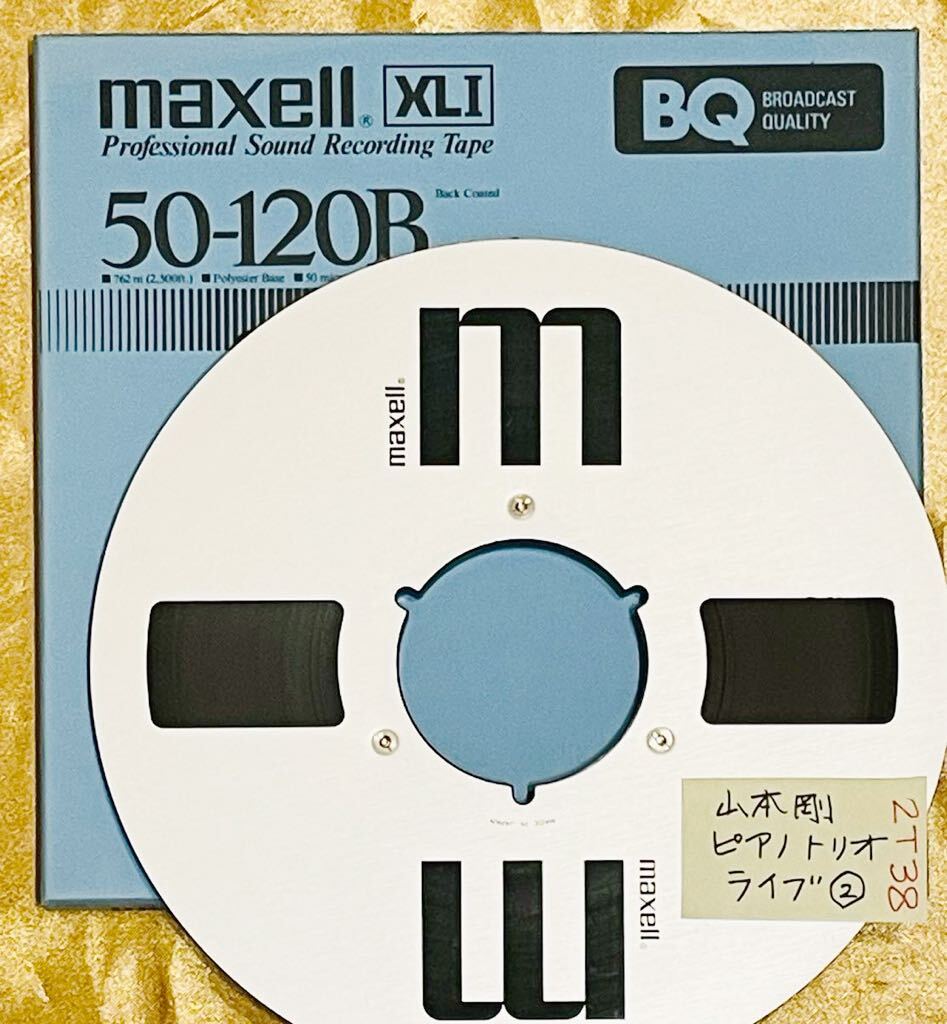 [2T38] Yamamoto Gou piano Trio Live that ② MAXELL metal reel MR-10 origin box attaching used . beautiful goods 
