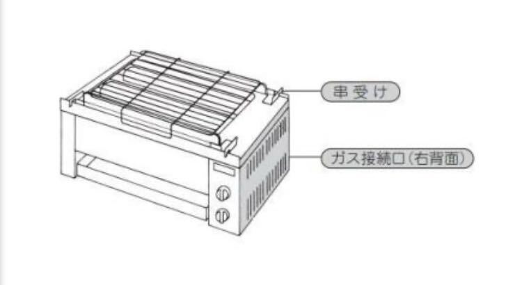 超激安！！ Rinnai RGK-62D 都市ガス ガス赤外線グリラー リンナイ 業務用 焼き台 串焼き_画像3