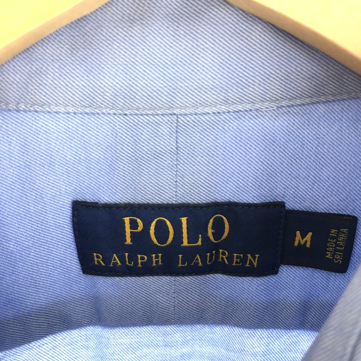 古着 ラルフローレン Ralph Lauren POLO RALPH LAUREN ワイドカラー 長袖 コットンシャツ メンズM /eaa446715_画像3