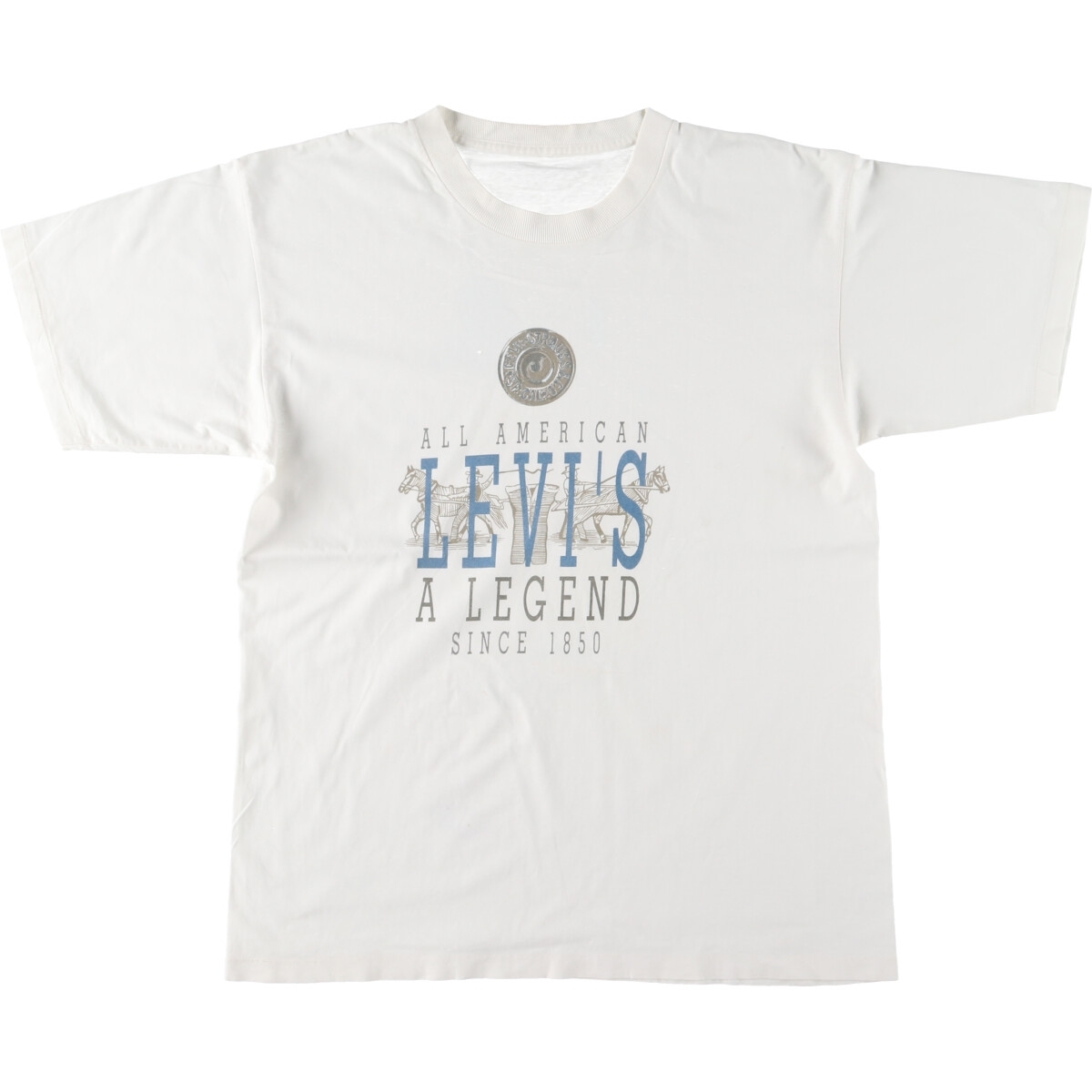古着 90年代 リーバイス Levi's 半袖 プリントTシャツ メンズL ヴィンテージ /eaa446600_画像1