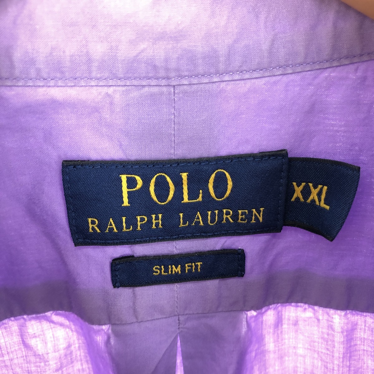 古着 ラルフローレン Ralph Lauren POLO RALPH LAUREN SLIM FIT 長袖 ボタンダウンシャツ メンズXXL /eaa442239_画像3