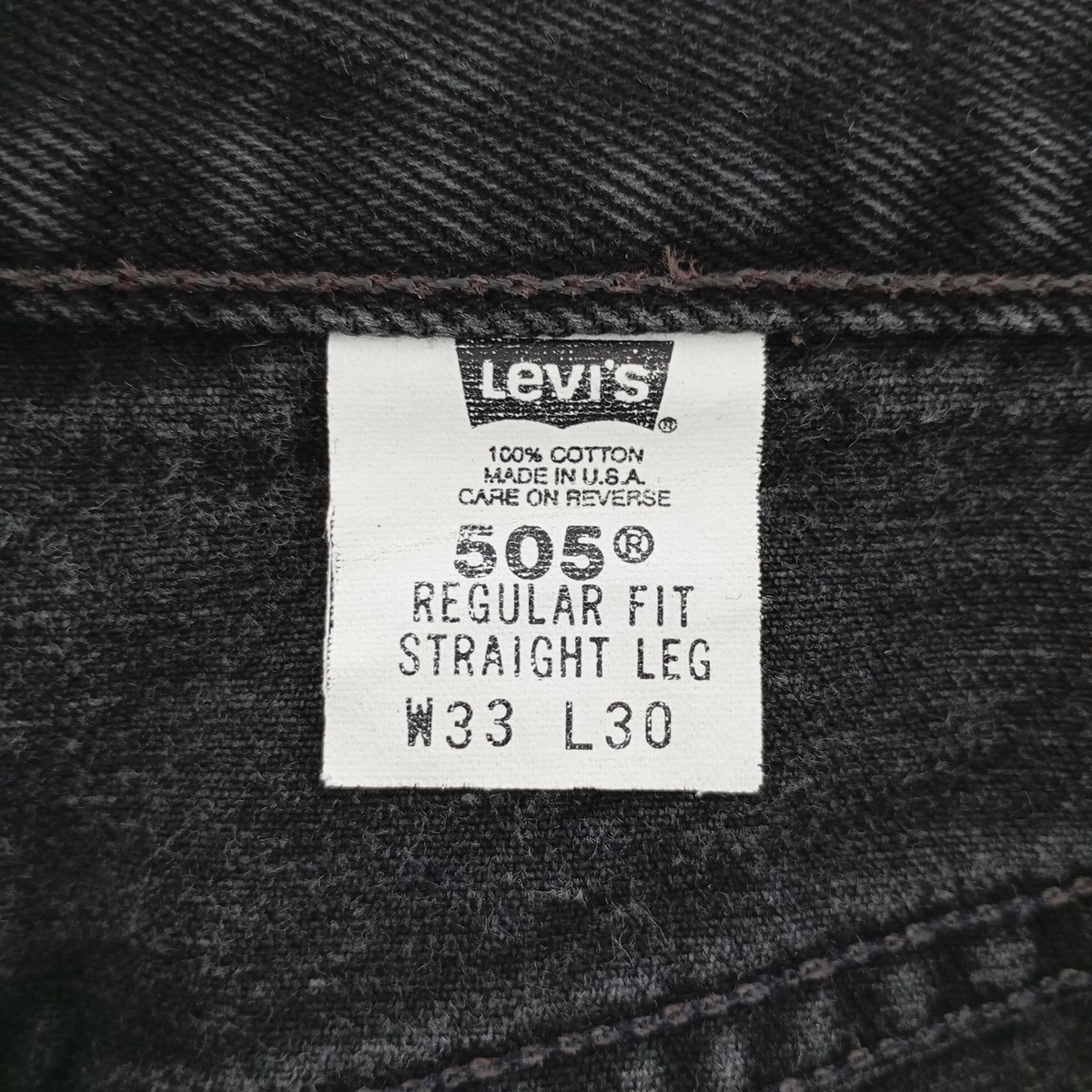 古着 90年代 リーバイス Levi's 505 ブラックデニム テーパードデニムパンツ USA製 メンズw32 ヴィンテージ /eaa400599_画像4