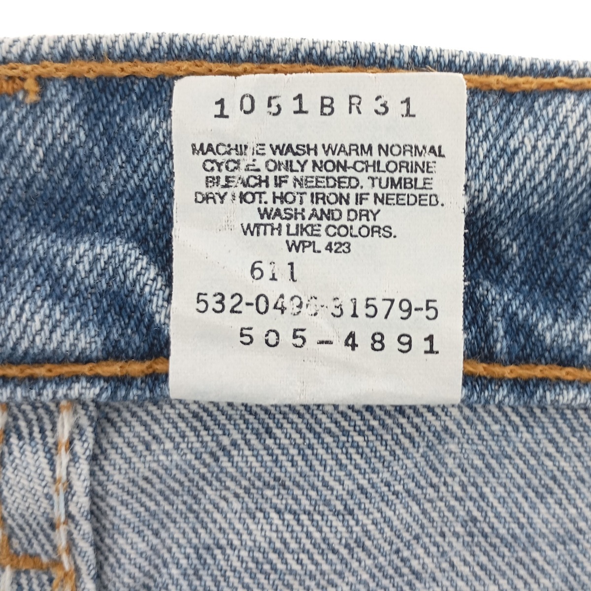 古着 90年代 リーバイス Levi's 505 REGULAR FIT STRAIGHT LEG テーパードデニムパンツ USA製 メンズw35 ヴィンテージ /eaa400005_画像5