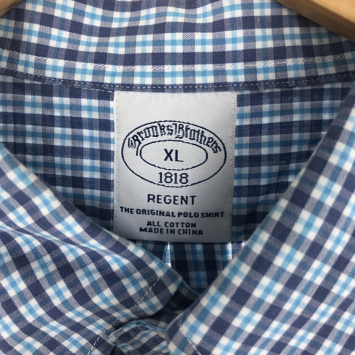 古着 ブルックスブラザーズ Brooks Brothers 1818 REGENT 半袖 ボタンダウン チェックシャツ メンズXL /eaa443945_画像3