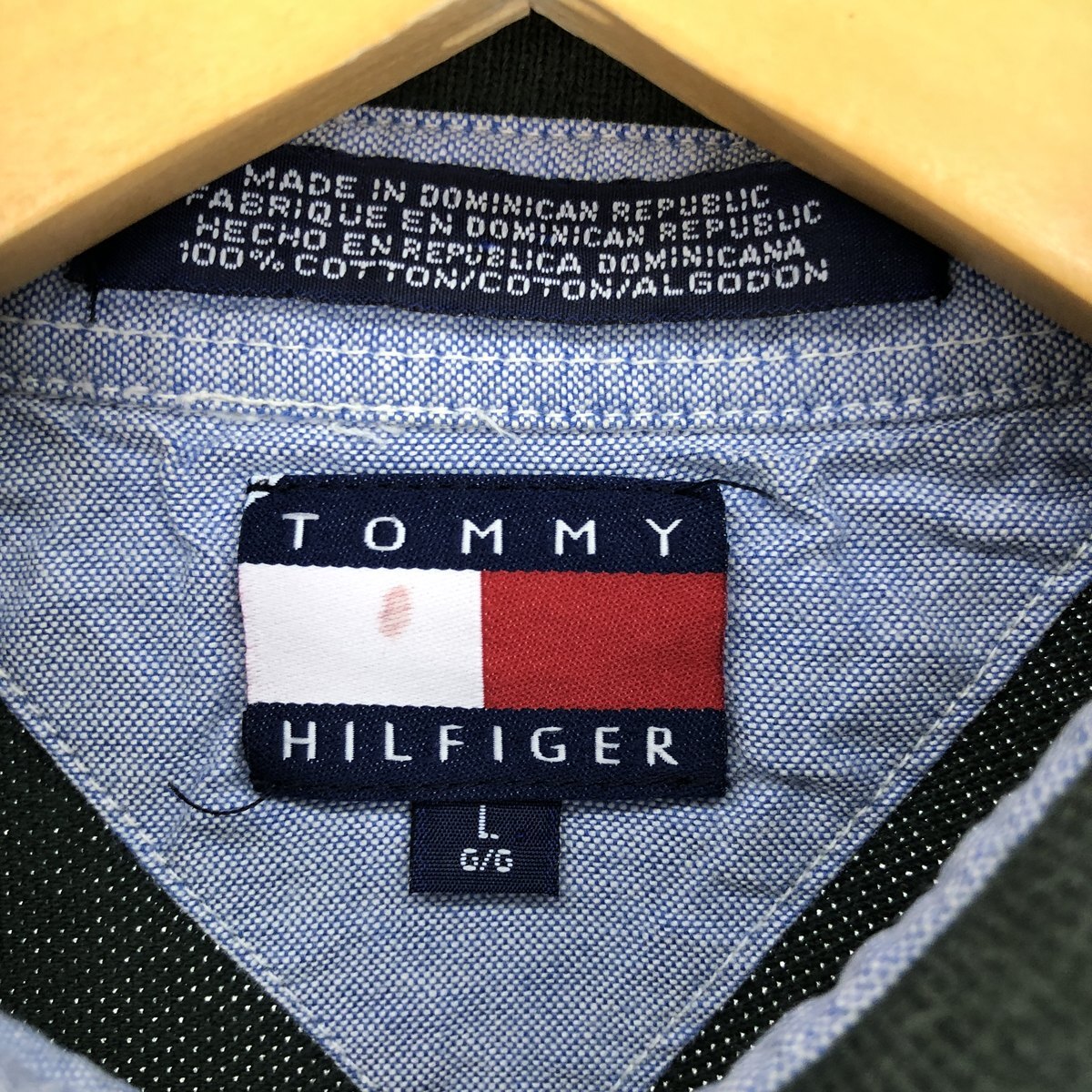 古着 90年代 トミーヒルフィガー TOMMY HILFIGER 半袖 ポロシャツ メンズL ヴィンテージ /eaa445784_画像3