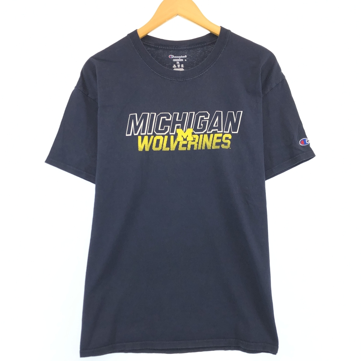 古着 チャンピオン Champion AUTHENTIC MICHIGAN ミシガン大学 カレッジTシャツ メンズXL /eaa320565_画像1