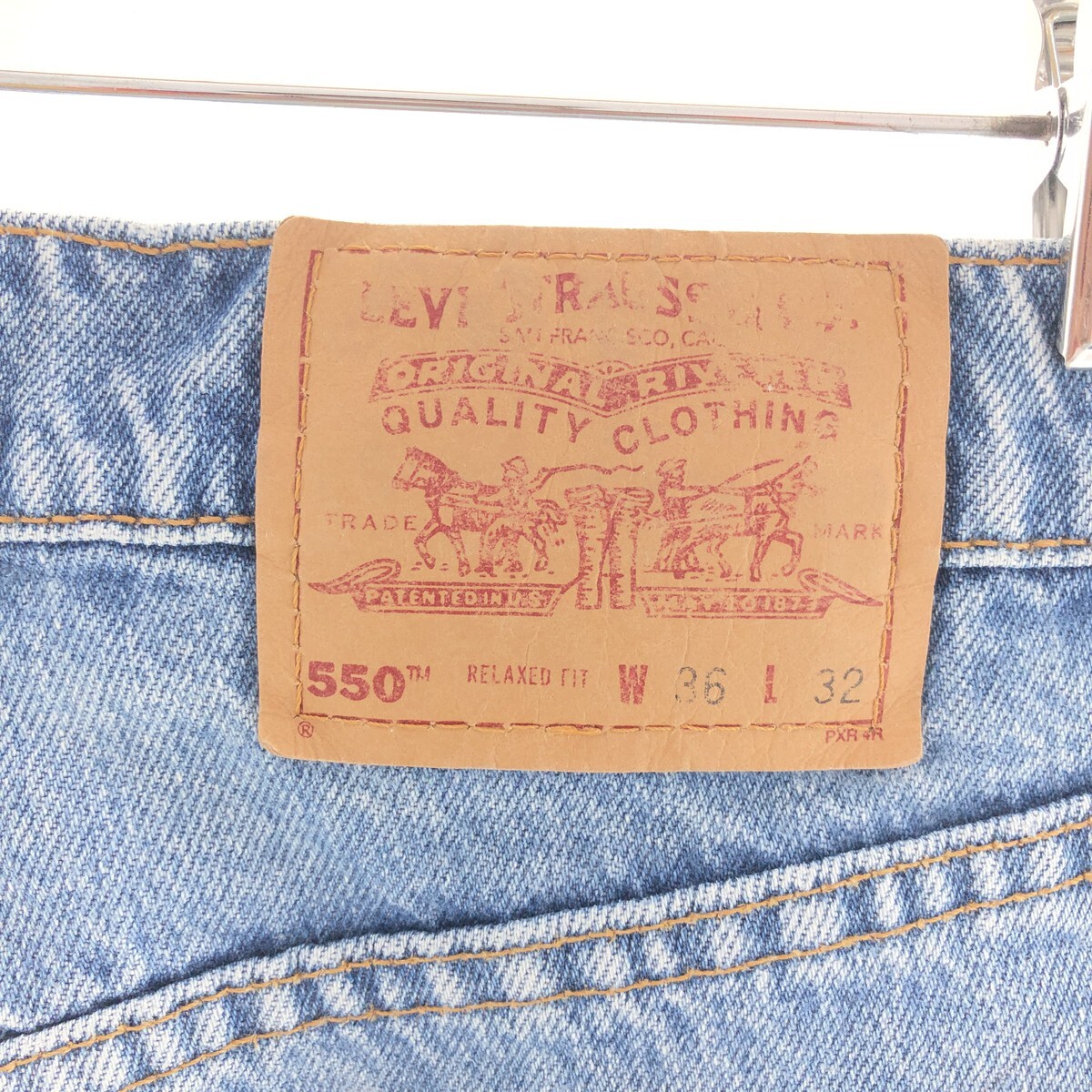 古着 90年代 リーバイス Levi's 550 RELAXED FIT テーパードデニムパンツ USA製 メンズw36 ヴィンテージ /eaa391867_画像5