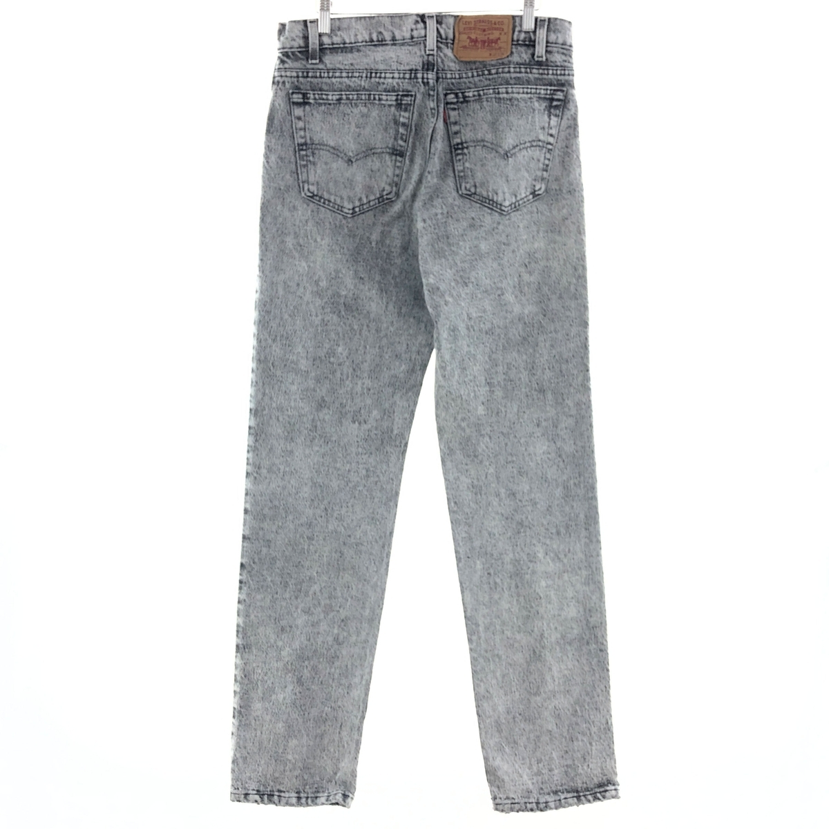 古着 リーバイス Levi's ケミカルウォッシュ ブラックデニム ストレートデニムパンツ W34 L34 メンズw33 /eaa391939_画像2