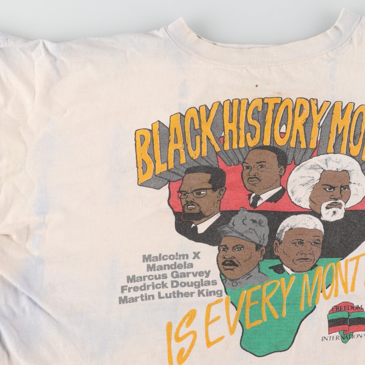 古着 90年代 BLACK HISTORY MONTH 黒人歴史月間 プリントTシャツ メンズXL ヴィンテージ /eaa444576_画像6