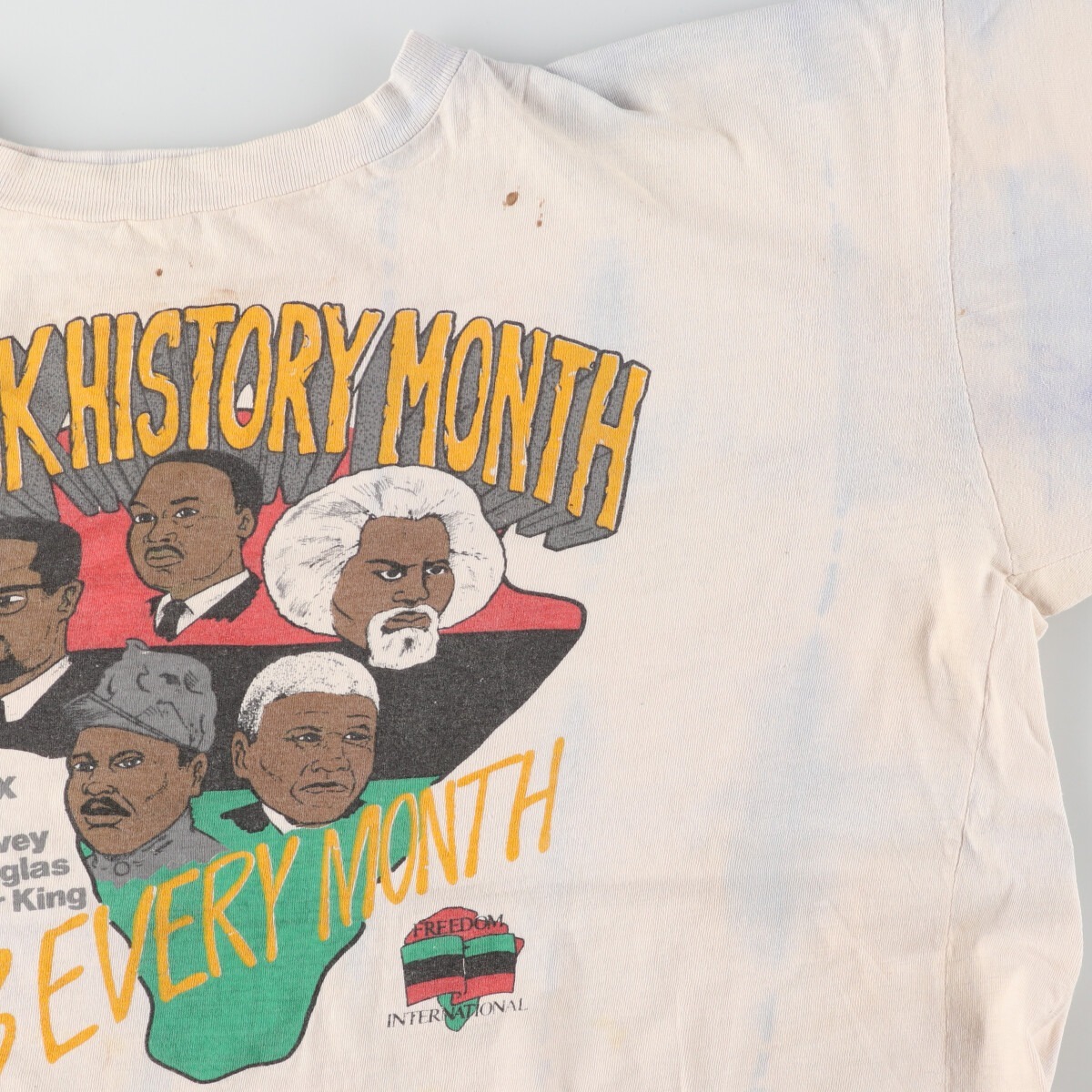 古着 90年代 BLACK HISTORY MONTH 黒人歴史月間 プリントTシャツ メンズXL ヴィンテージ /eaa444576_画像7