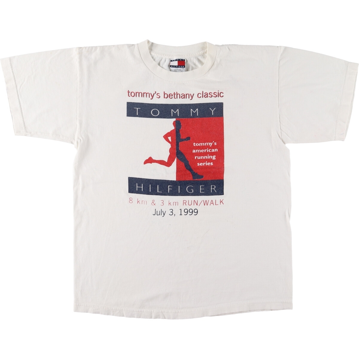 古着 90年代 トミーヒルフィガー TOMMY HILFIGER 半袖 プリントTシャツ USA製 メンズL ヴィンテージ /eaa443383_画像1