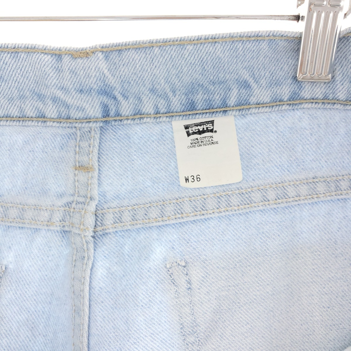 古着 90年代 リーバイス Levi's 560 オレンジタブ デニムショーツ ハーフパンツ USA製 メンズw35 ヴィンテージ /eaa382640_画像3