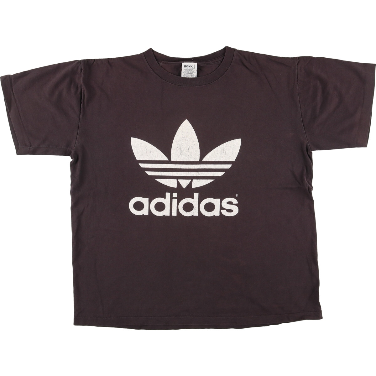 古着 80年代 アディダス adidas トレフォイルロゴ ロゴTシャツ USA製 メンズL ヴィンテージ /eaa448942_画像1