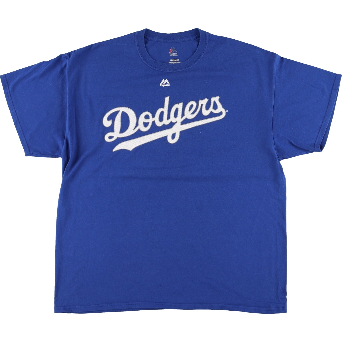 古着 マジェスティック MAJESTIC MLB LOS ANGELES DODGERS ロサンゼルスドジャース スポーツプリントTシャツ メンズXL /eaa447876_画像1