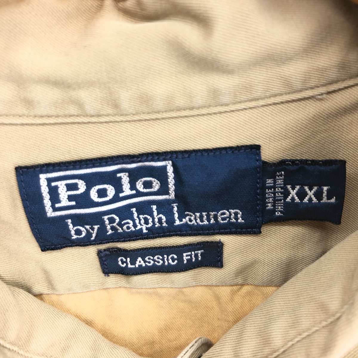 古着 ラルフローレン Ralph Lauren CLASSIC FIT 長袖 ワークシャツ メンズXXL /eaa447194_画像3