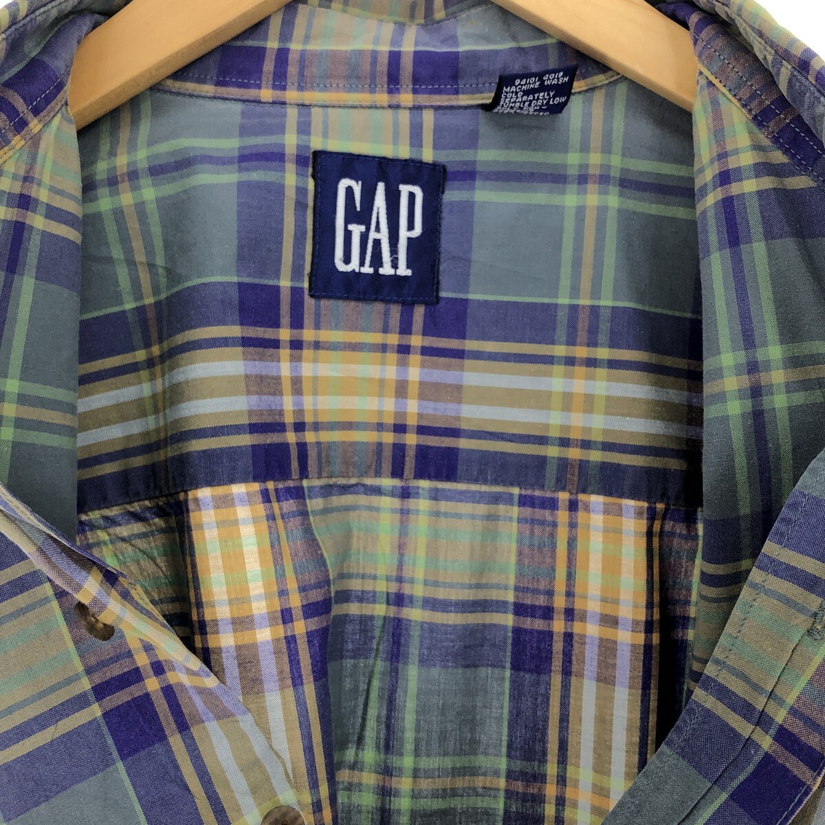 古着 90年代 ギャップ GAP オールドギャップ 半袖 ボタンダウン チェックシャツ メンズXL ヴィンテージ /eaa443787_画像5