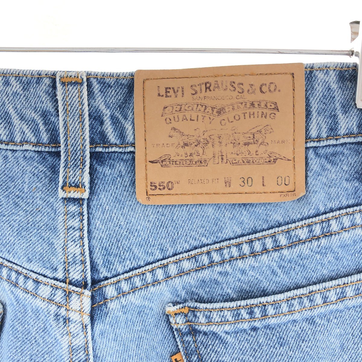 古着 90年代 リーバイス Levi's 550 RELAXED FIT デニムショーツ ショートパンツ メンズw30 ヴィンテージ /eaa382600_画像4