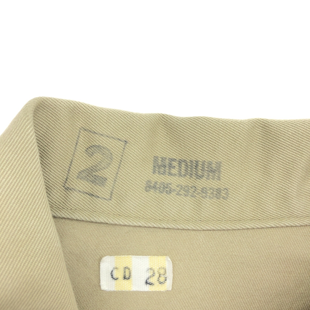 古着 70年代 米軍実品 オープンカラー 半袖 ミリタリーシャツ ドレスシャツ USA製 メンズM ヴィンテージ /eaa448855_画像4