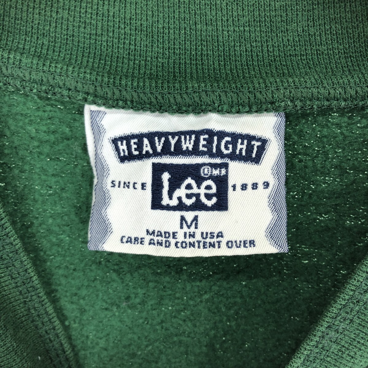 古着 90年代 リー Lee ヘンリーネック スウェットシャツ トレーナー USA製 メンズM ヴィンテージ /eaa443862_画像3